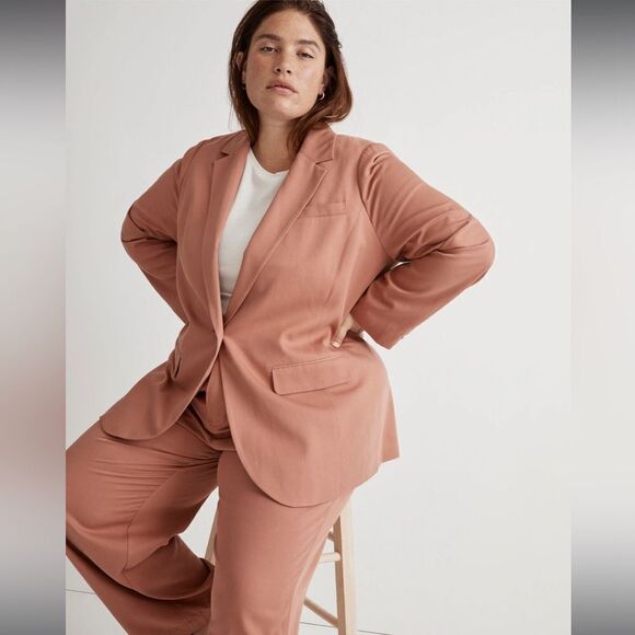 Madewell The Plus Larsen Blazer in Drapeweave - Picture 2 of 5